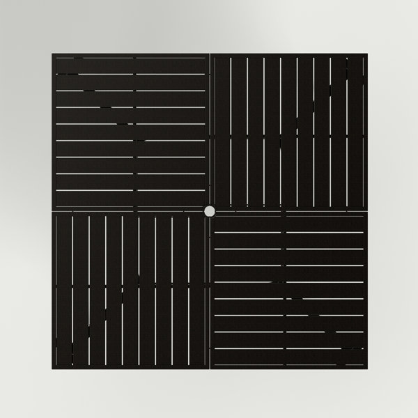 Lark Manor Ballarat Metal Outdoor Dining Table & Reviews Wayfair